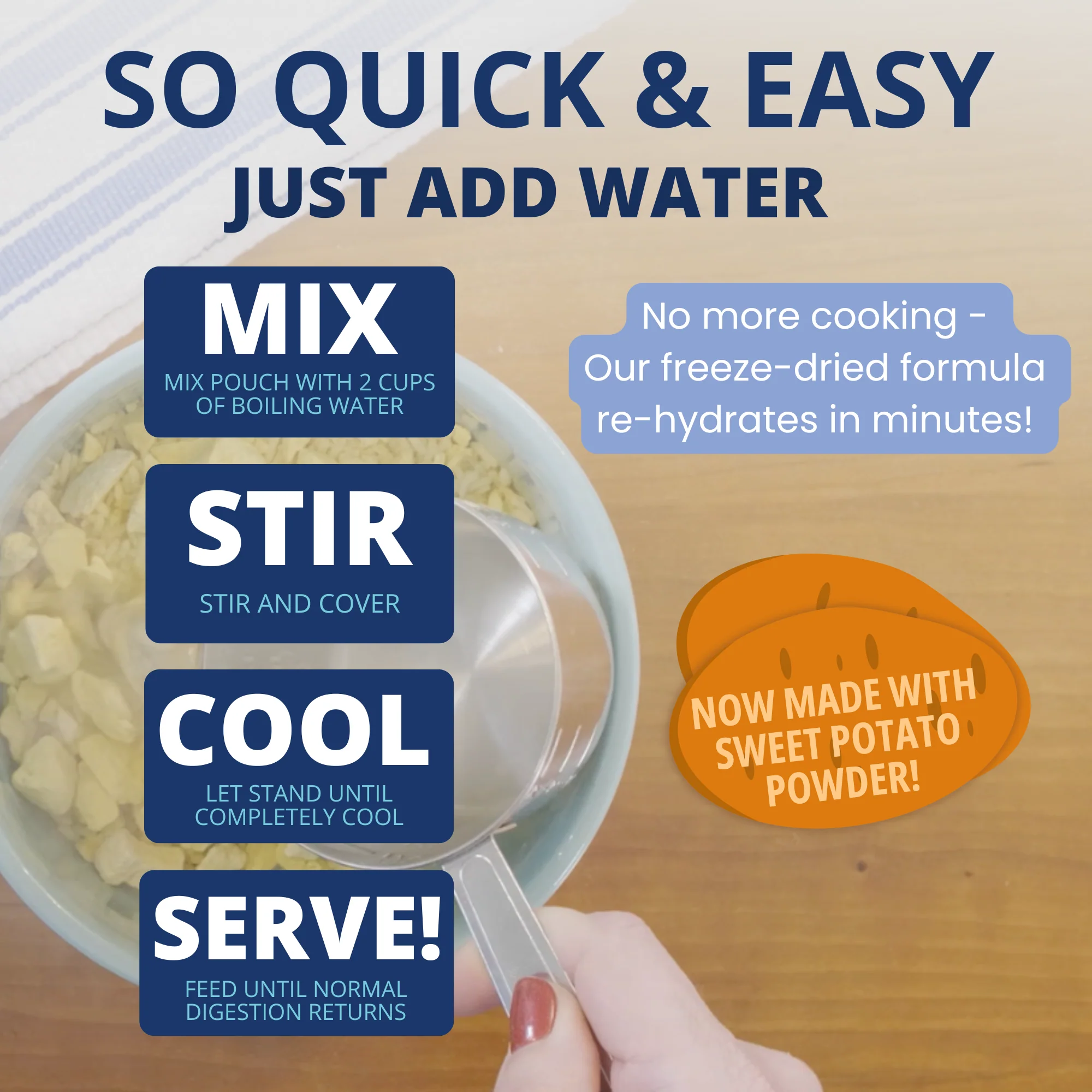 Turkey, Rice, & Sweet Potato Bland Diet For Dogs - 6 pack - Image 3