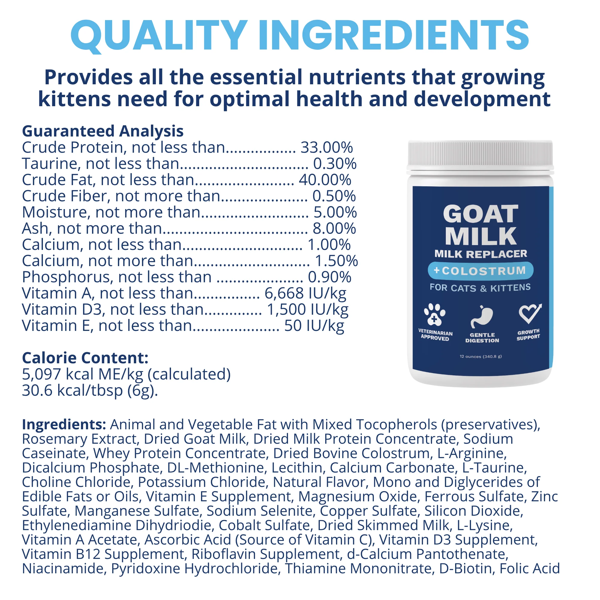 Goat Milk - Milk Replacer for Cats and Kittens + Colostrum - Image 5