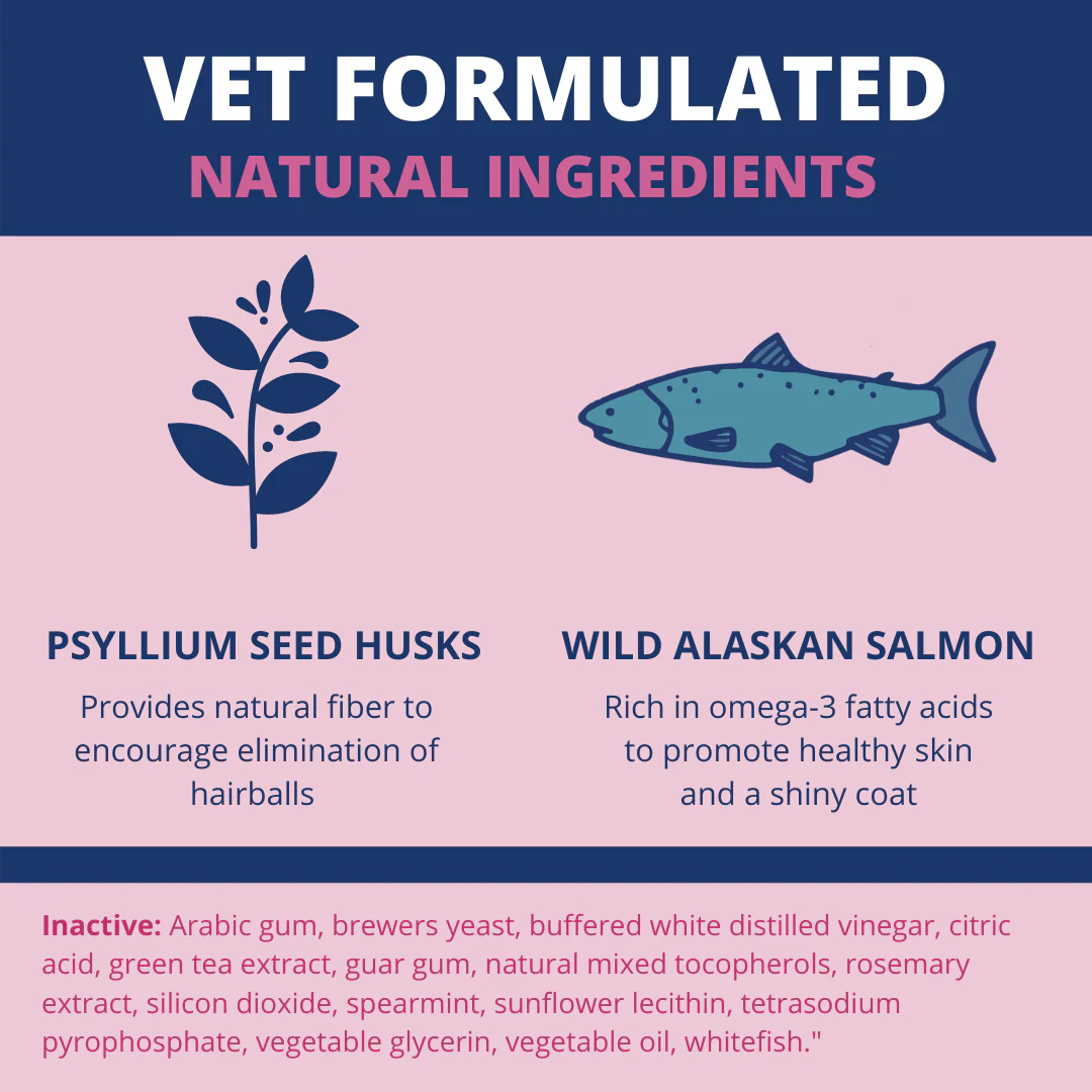 Hairball Support Soft Chews For Cats - 6 pack - Image 4