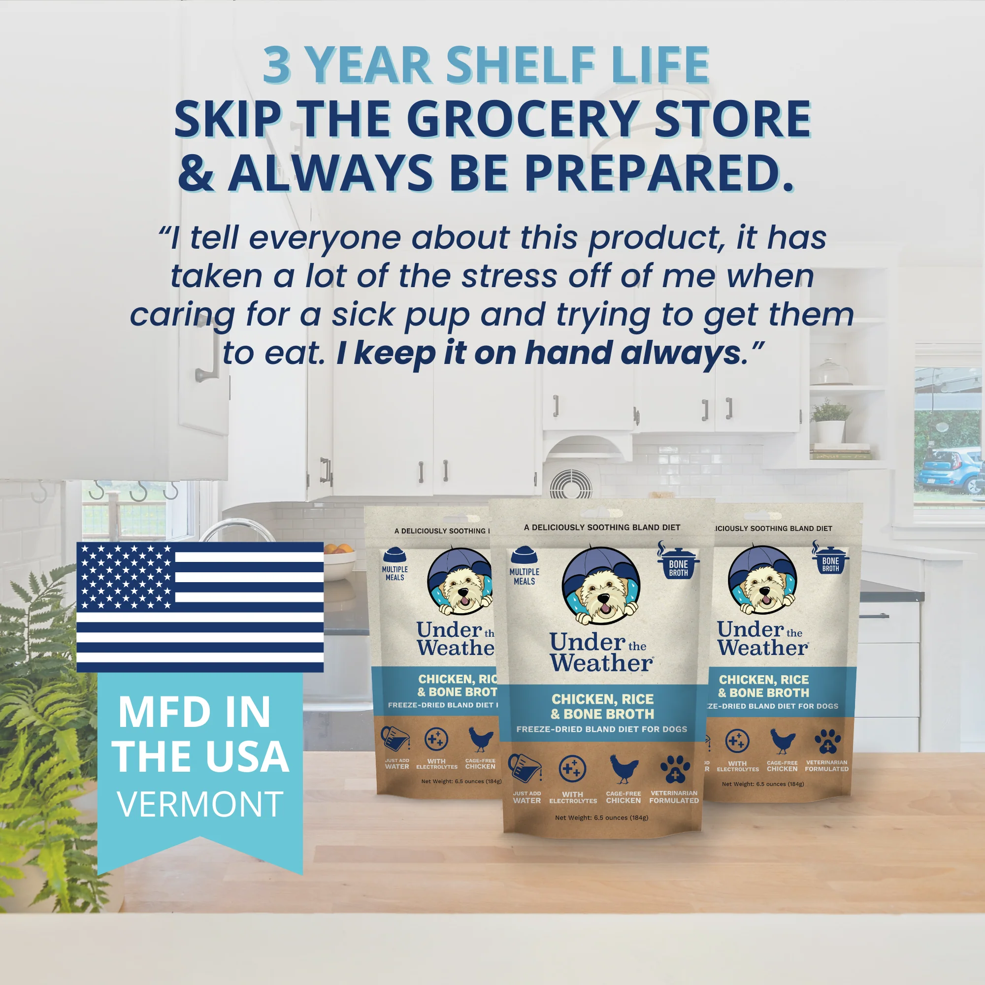 Chicken, Rice, & Bone Broth Bland Diet For Dogs - 6 pack - Image 6