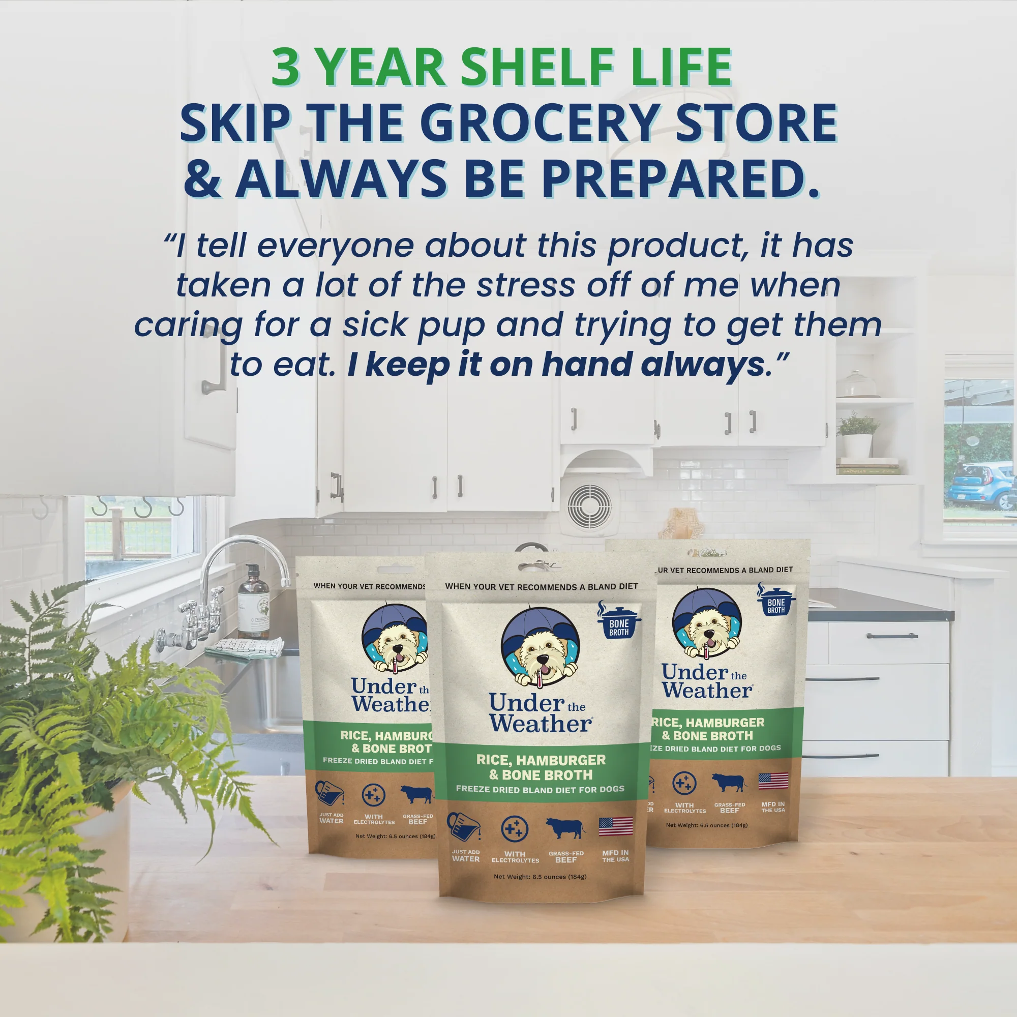 Hamburger, Rice, & Bone Broth Bland Diet For Dogs - Image 5