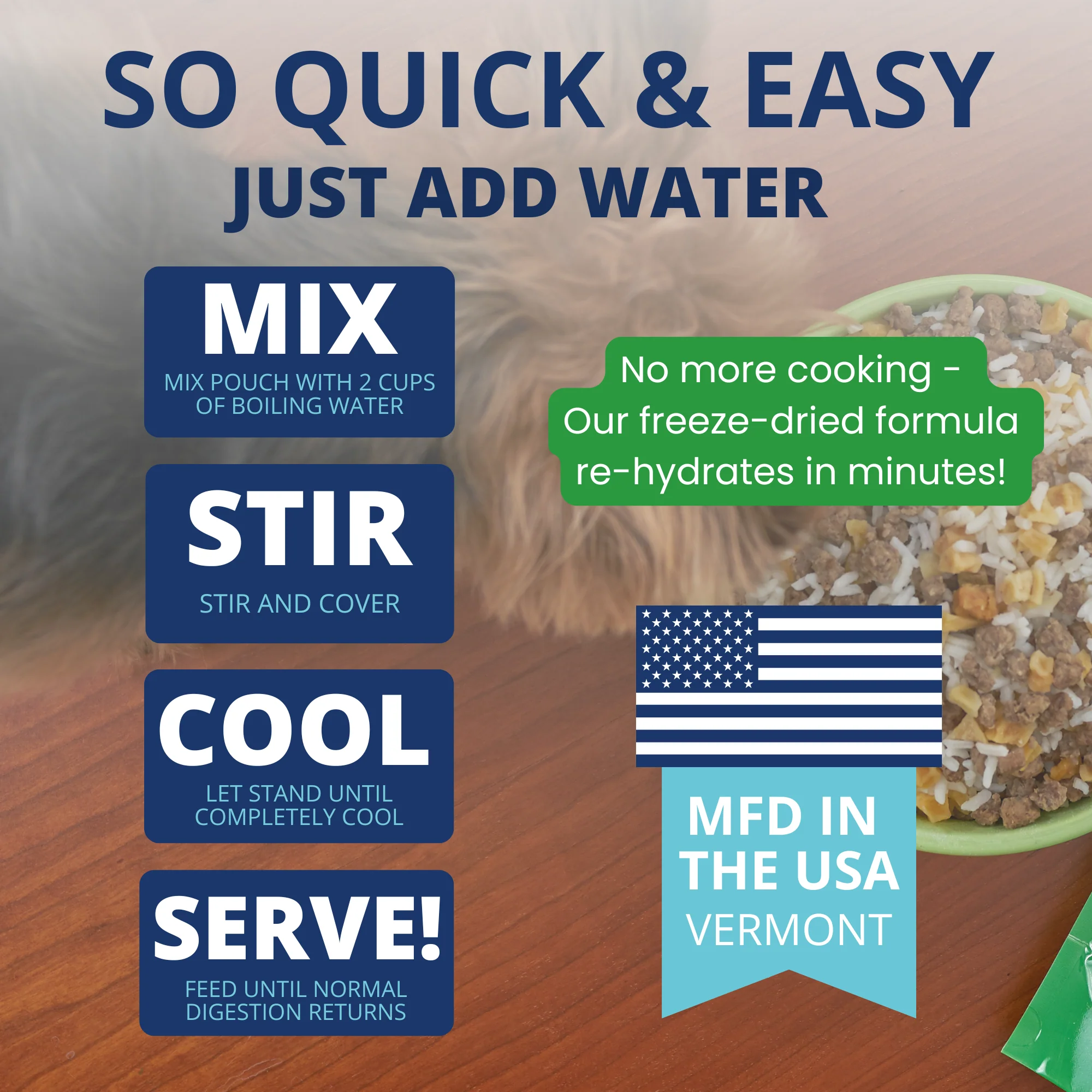 Hamburger, Rice, & Sweet Potato Bland Diet For Dogs - 6 pack - Image 4